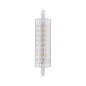 LED linear lamp R7s 118mm R7S long, switchable R7s 12W 1521lm 2700K CRI >80 