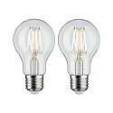 Filamento luminoso en forma estándar FILAMENT A60 juego de 2, conmutable E27 5W 470lm 2700K CRI >80 