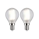 Filamento luminoso en forma de gota juego de 2 E14 4,8W 470lm 4000K 360° CRI >80 