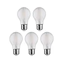 Paulmann Lámpara LED en forma de pera juego de 5 E27 7W 806lm 4000K CRI 80-89