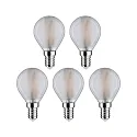 Paulmann LED drop lamp set of 5 E14 5W 470lm 2700K CRI 80-89