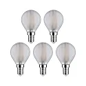 Paulmann LED drop lamp set of 5 E14 5W 470lm 4000K CRI 80-89