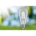 Paulmann Bombillas Edison en forma de pera ECO-LINE ST64 FILAMENT conmutable ST64 claro E27 4W 840lm 4000K 360° CRI >80  claro