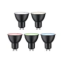 Paulmann Bombilla LED inteligente WIFI RGBW controlable por ZigBee GU10 4,8W 350lm 2200-6500K 38° CRI 80-89 regulable