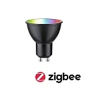 Paulmann Bombilla LED inteligente WIFI RGBW controlable por ZigBee GU10 4,8W 350lm 2200-6500K 38° CRI 80-89 regulable
