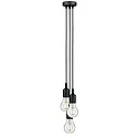 Paulmann Luminaria colgante NEORDIC KETIL de 3 llamas E27 IP20, negro regulable