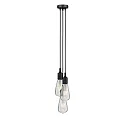 Paulmann Luminaria colgante NEORDIC KETIL de 3 llamas E27 IP20, negro regulable