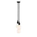Paulmann Luminaria colgante NEORDIC KETIL de 3 llamas E27 IP20, negro regulable