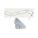 Paulmann Tapa final DELTA juego de 2, aluminio mate