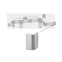 Paulmann Accessories DUO Profile End cap, set of 2, aluminum matt