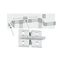 Paulmann Soporte de montaje DUO juego de 4, transparente