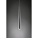 Paulmann Luminaria colgante GUTTA LED de 1 llama, lang, aluminio cepillado