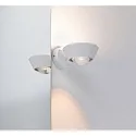 Paulmann Luminaria de pared SABIK LED Arriba-Abajo, con la óptica del lente IP44, blanco mate regulable