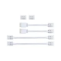 Conector longitudinal monofásico MAXLED FULL LINE COB juego de 2, blanco