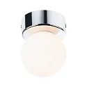 Luminaria de pared y techo GOVE G9 IP44, cromo, mate 