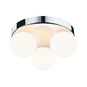 Luminaria de pared y techo GOVE G9 IP44, cromo, mate 