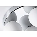 Paulmann Luminaria de pared y techo GOVE G9 IP44, cromo, mate 