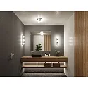 Paulmann Luminaria de pared y techo GOVE G9 IP44, cromo, mate 