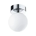 Paulmann Luminaria de pared y techo GOVE IP44, cromo, mate 