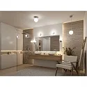 Paulmann Luminaria de pared y techo GOVE IP44, cromo, mate 