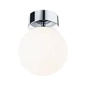 Luminaria de pared y techo GOVE IP44, cromo, mate 