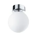 Paulmann Luminaria de pared y techo GOVE IP44, cromo, mate 