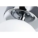 Paulmann Luminaria de pared y techo GOVE IP44, cromo, mate 