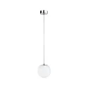 Luminaria colgante GOVE IP44, cromo 