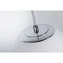 Luminaria colgante GOVE IP44, cromo 