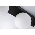 Paulmann Luminaria de pared y techo GOVE G9 IP44, mate, negro 