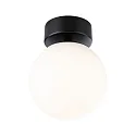 Luminaria de pared y techo GOVE IP44, mate, negro 