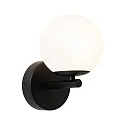 Luminaria de pared GOVE IP44, negro 