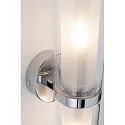 Paulmann Luminaria de pared y techo LUENA E14 IP44, cromo, mate 