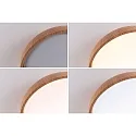 bath luminaire OKA CCT Switch, switchable IP44, wood, mat 