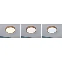 Paulmann bath luminaire TEGA CCT Switch, switchable IP44, wood, mat 