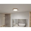Paulmann bath luminaire TEGA CCT Switch, switchable IP44, wood, mat 