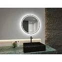 Paulmann Espejo con iluminación MIRRA LED Ø 59CM redondo, CCT Switch, con regulador táctil, con función de calefacción IP44, mate