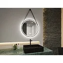 Paulmann Espejo con iluminación MIRRA Ø 60CM redondo, CCT Switch, con regulador táctil, con cinta, con función de calefacción IP44