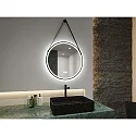 Paulmann Espejo con iluminación MIRRA Ø 60CM redondo, CCT Switch, con regulador táctil, con cinta, con función de calefacción IP44