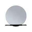 Espejo con iluminación MIRO Ø 50CM redondo, sin marco, Tunable White, con estante IP44, negro mate 