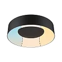 Luminaria de baño CASCA CCT Switch, conmutable IP44, negro mate 