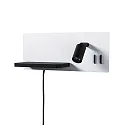 Paulmann Luminaria para leer SERRA LED con conexión USB, izquierdo IP20, negro, blanco regulable