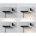 Paulmann Luminaria para leer SERRA LED con conexión USB, izquierdo IP20, negro, blanco regulable