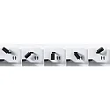 Paulmann Luminaria para leer SERRA LED con conexión USB, izquierdo IP20, negro, blanco regulable