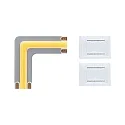 Rincón de tiras LED MAXLED 500 EDGE FULL-LINE COB, plata