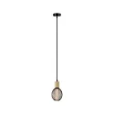 Luminaria colgante RAVI IP44 ajustable E27 IP44, dorado, negro