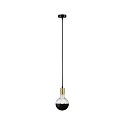 Luminaria colgante RAVI IP44 ajustable E27 IP44, dorado, negro