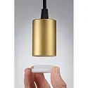 Luminaria colgante RAVI IP44 ajustable E27 IP44, dorado, negro