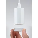 Paulmann Luminaria colgante RAVI IP44 ajustable E27 IP44, blanco