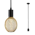 Paulmann Luminaria colgante RAVI IP44 ajustable E27 IP44, negro
